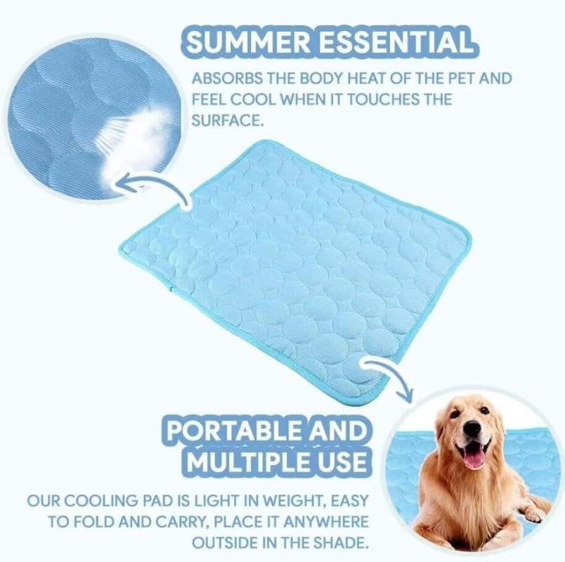 Pet Ice Silk Pad - Summer Cooling Pad For Sofa, Breathable And Anti-slip, Anti-biting Dog Bed Ice Pad, Summer Coolness Dog Pad - Image 9