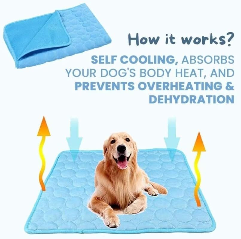 Pet Ice Silk Pad - Summer Cooling Pad For Sofa, Breathable And Anti-slip, Anti-biting Dog Bed Ice Pad, Summer Coolness Dog Pad - Image 8